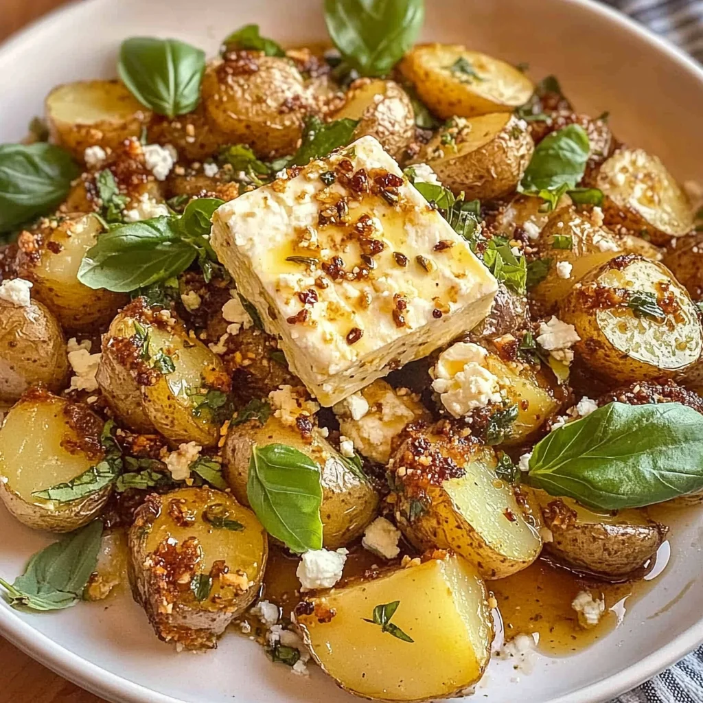 Baked Feta Potatoes
