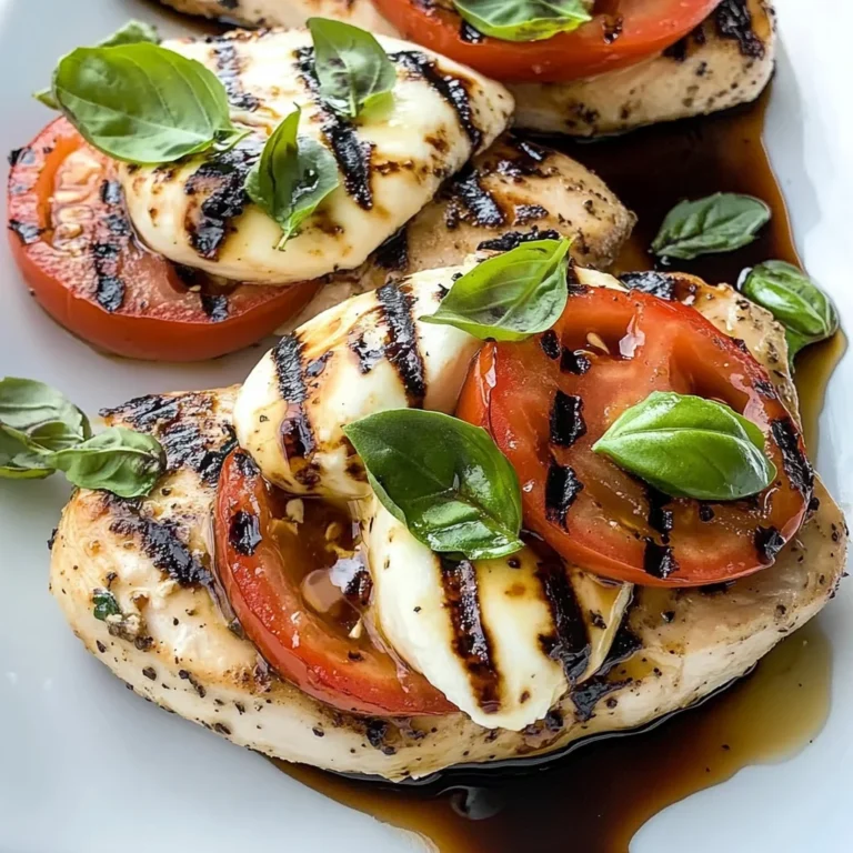 Caprese Grilled Chicken with Balsamic Reduction Recipe