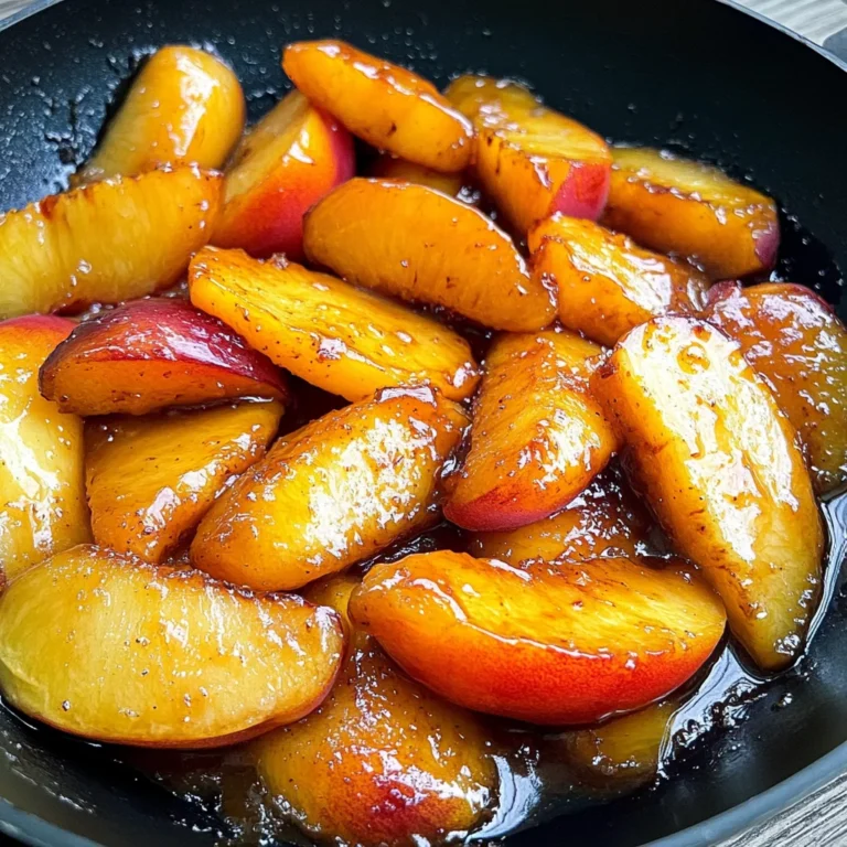Caramelized Skillet Peaches