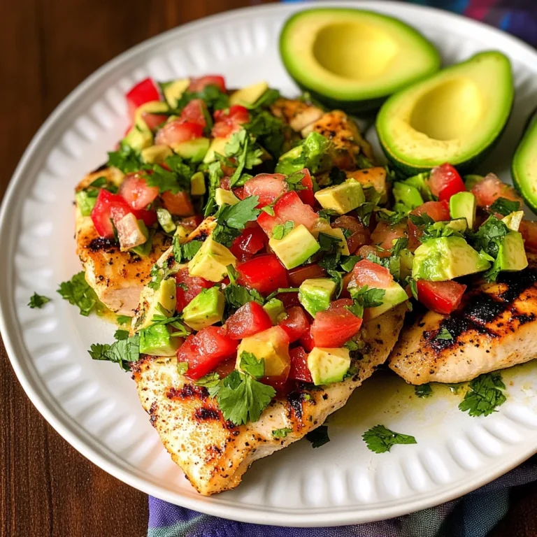 Cilantro-Lime Chicken with Avocado Salsa