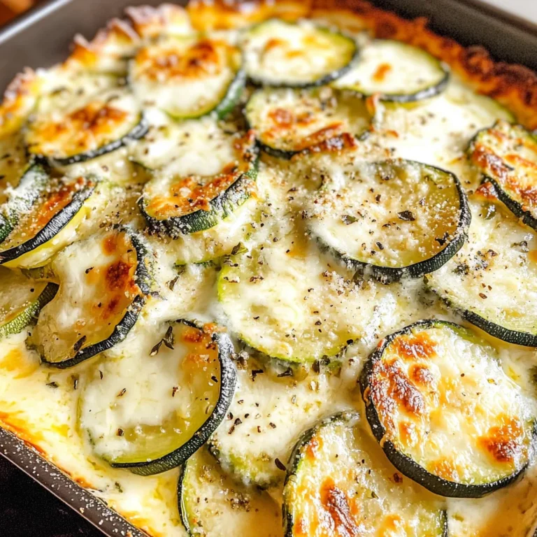 Creamy Parmesan Zucchini
