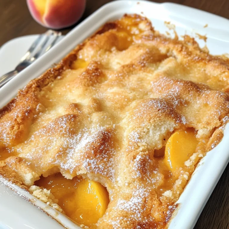 Easy Peach Cobbler Recipe