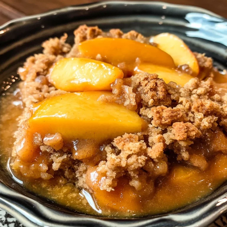 Fresh Peach Crisp Recipe (without Oats)