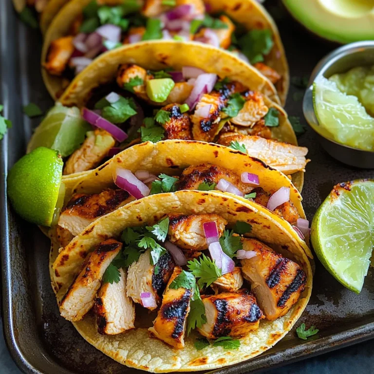 Grilled Chicken Street Tacos