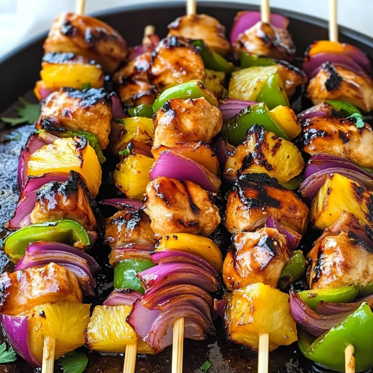Hawaiian Chicken Kebabs