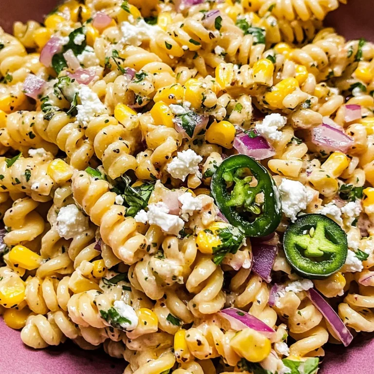 Mexican Street Corn Pasta Salad Recipe