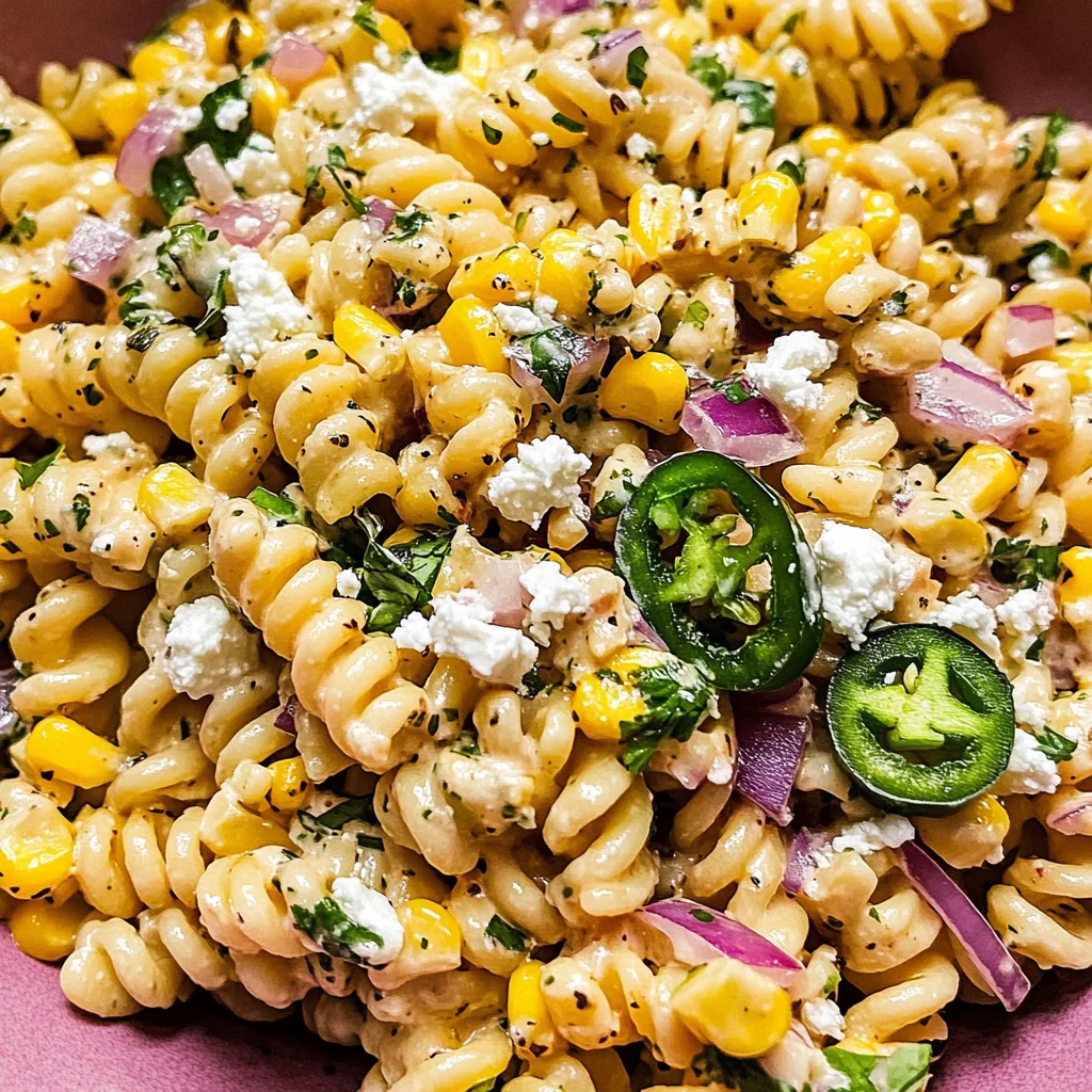 Mexican Street Corn Pasta Salad Recipe
