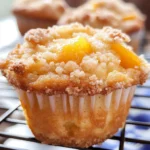 Peach Cobbler Muffins