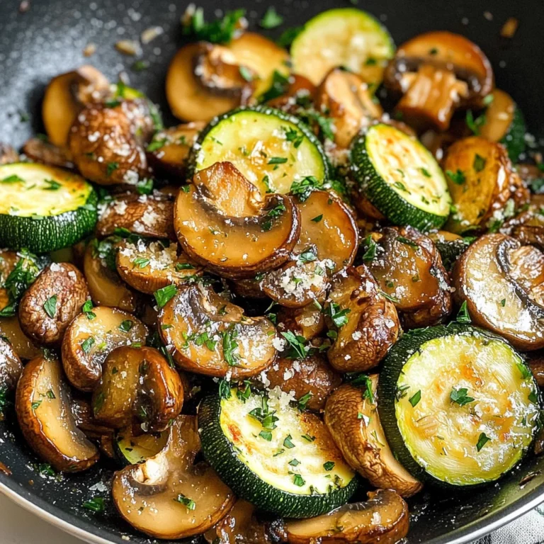 Skillet Zucchini and Mushrooms