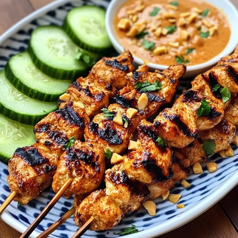 Thai Chicken Sate with Peanut Sauce