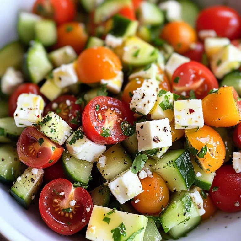 Tomato, Cucumber, Avocado Salad