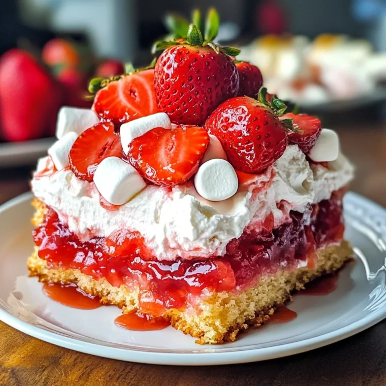 Upside Down Strawberry Cake
