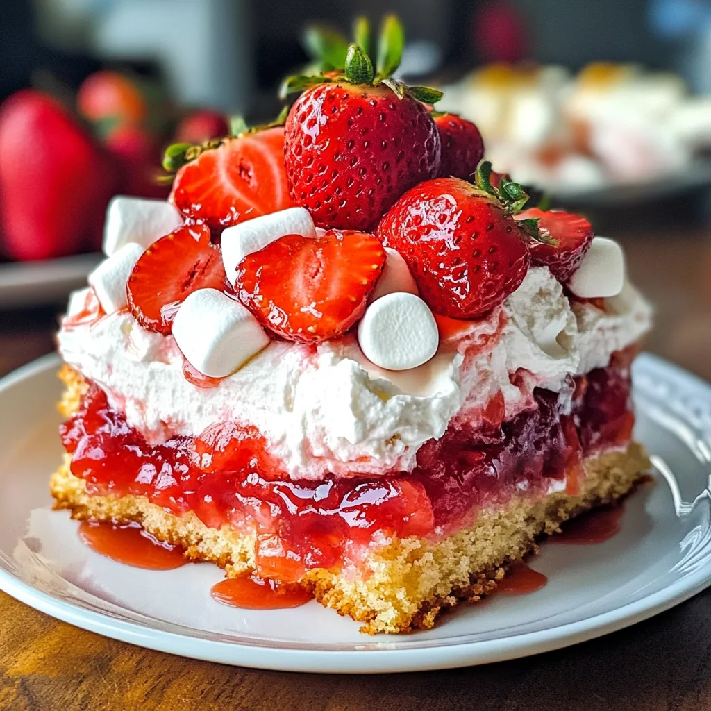 Upside Down Strawberry Cake