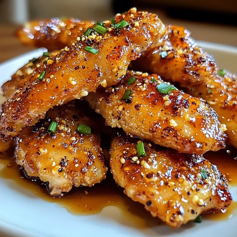 Air Fryer Honey Butter Garlic Chicken Tenders Recipe