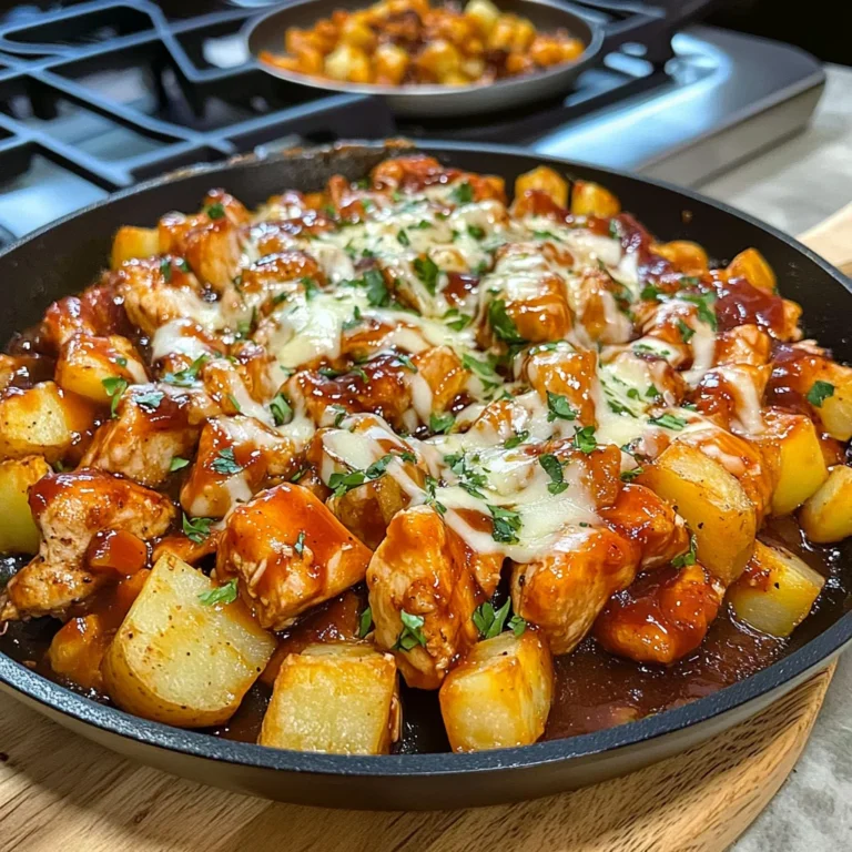 BBQ Chicken Potato Skillet