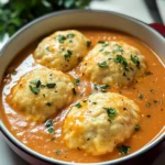Best Tomato Soup with Cheddar Bay Dumplings