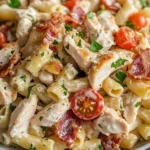 Chicken Turkey Bacon Ranch Pasta Salad