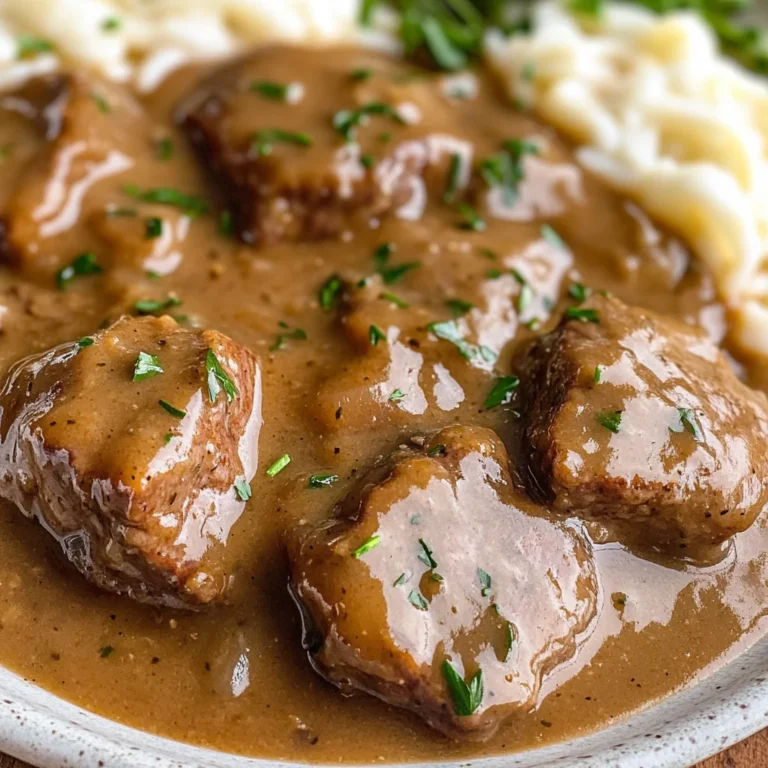 Crock Pot Cubed Steak (+Video)