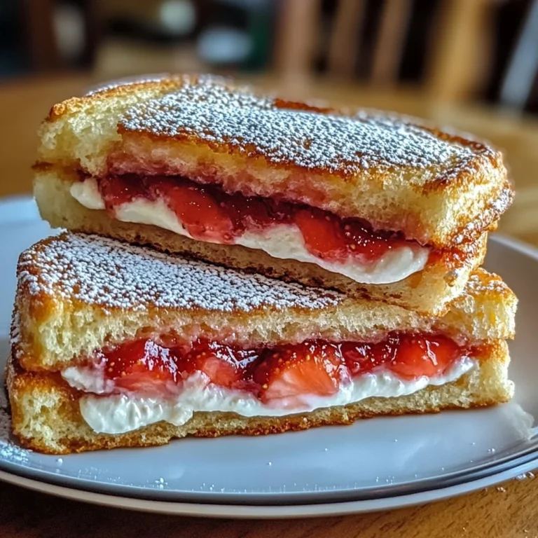 Fried Strawberry Cheesecake Sandwiches