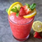 Frozen strawberry lemonade