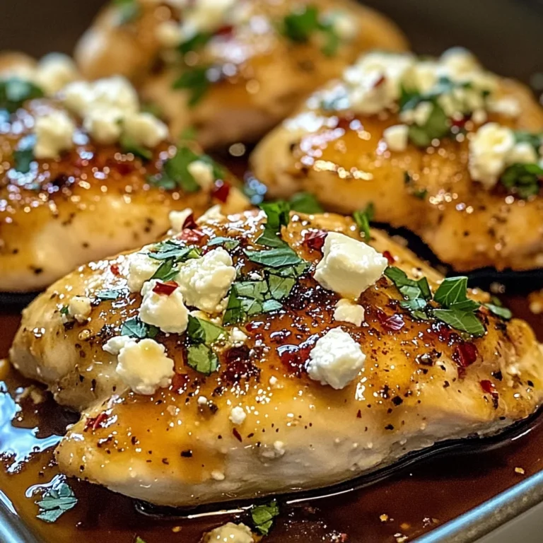 Hot Honey Feta Chicken Dish: A Deliciously Spicy and Savory Recipe