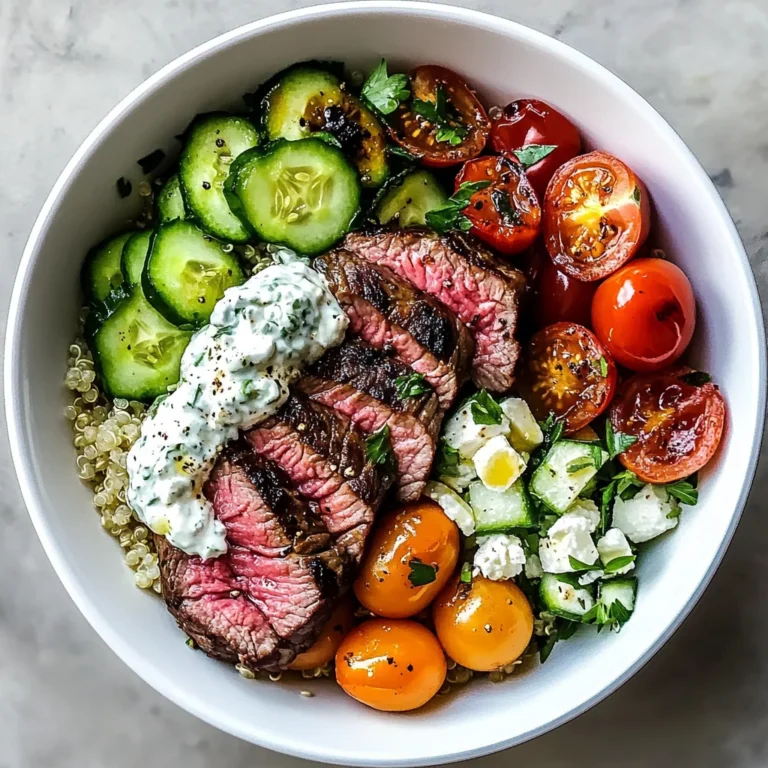 Mediterranean Steak Bowl Recipe