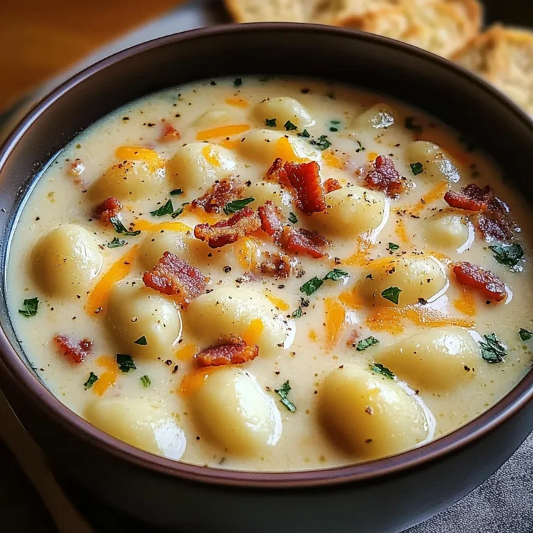 Turkey Bacon Cheddar Gnocchi Soup – A Rich and Creamy Comfort Meal