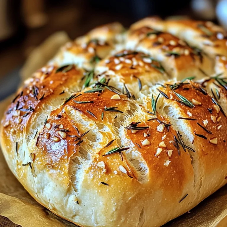 Easy Roasted Garlic Rosemary Artisan Bread – The Best Homemade Loaf