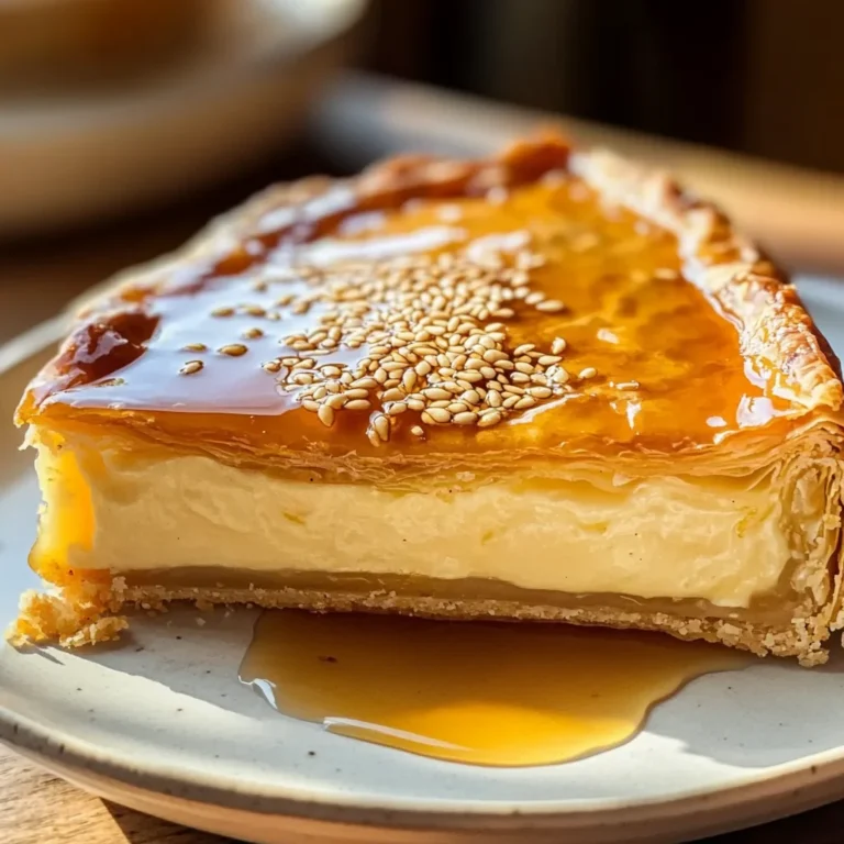 Golden Greek Honey Pie (Melopita)
