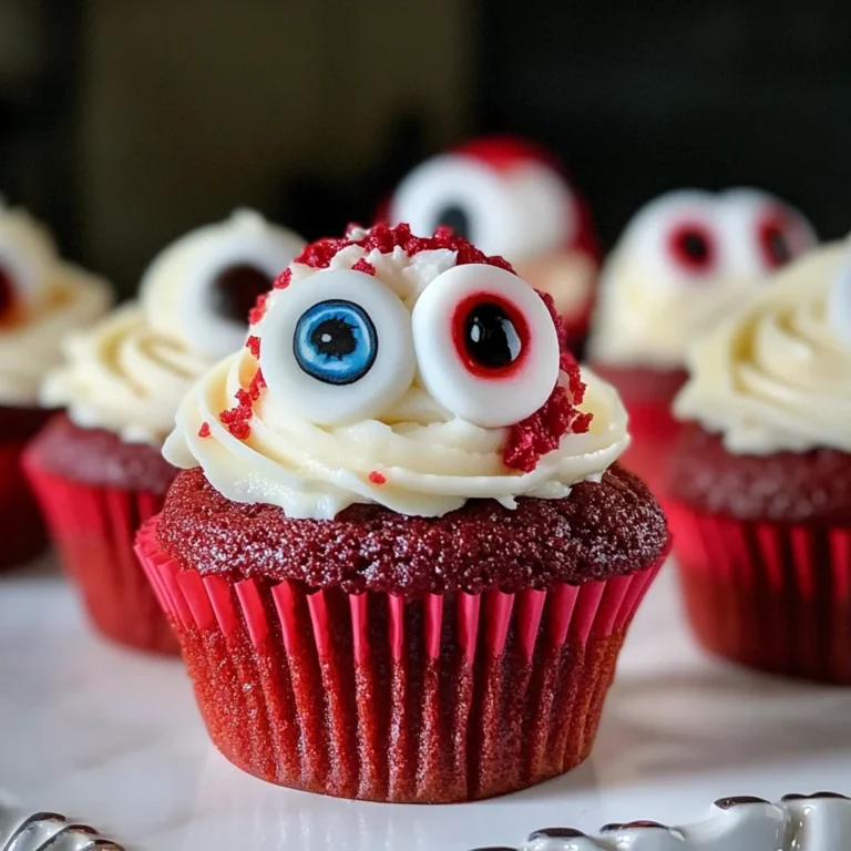 Halloween Augapfel Cupcakes