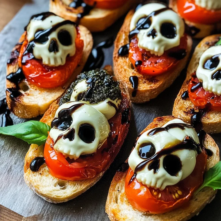 Halloween Bruschetta Appetizer