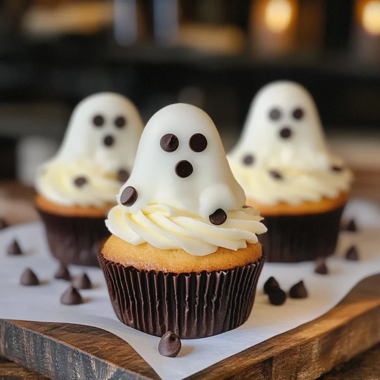Halloween Cupcakes: Ghost Cupcakes