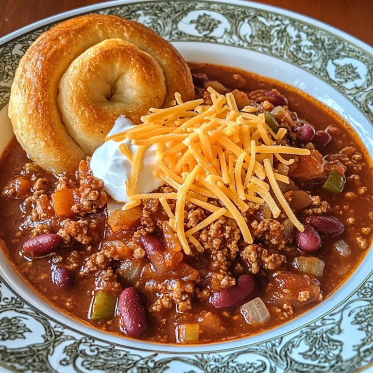 Hillbilly Chili and Cinnamon Rolls