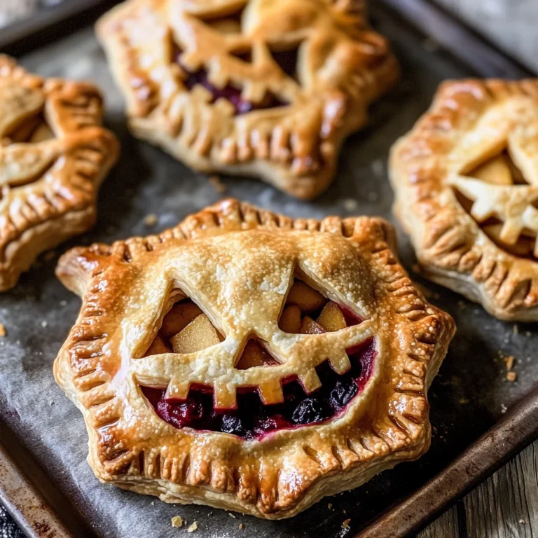 Jack-O-Lantern Hand Pies