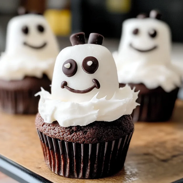 Marshmallow Ghost Cupcakes
