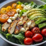 Mediterranean Chicken Salad Bowl