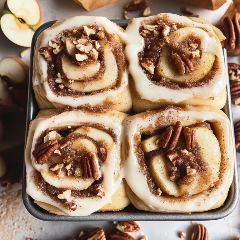 Soft-Baked Apple Cinnamon Rolls