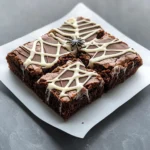 Spider Web Brownies