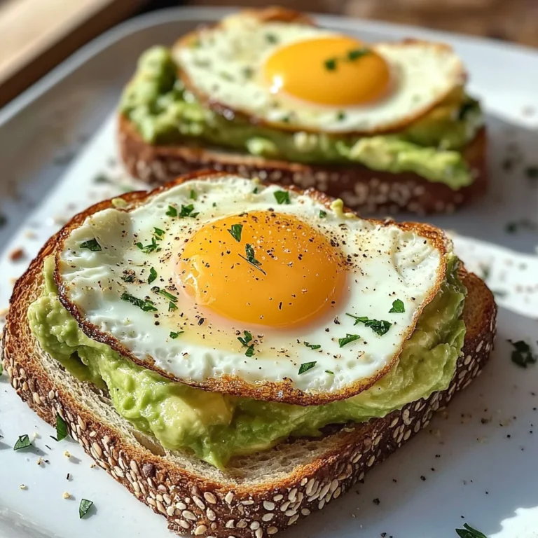 Avocado Toast with Sunny-Side Eggs & Iced Latte