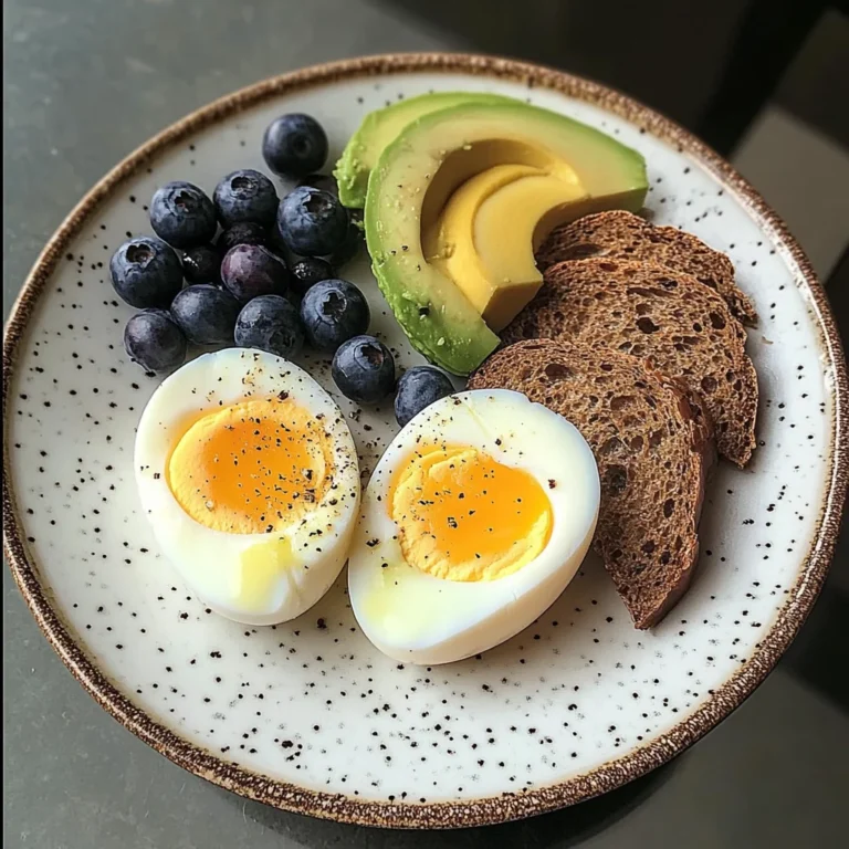 Creamy Soft-Boiled Egg Breakfast Plate