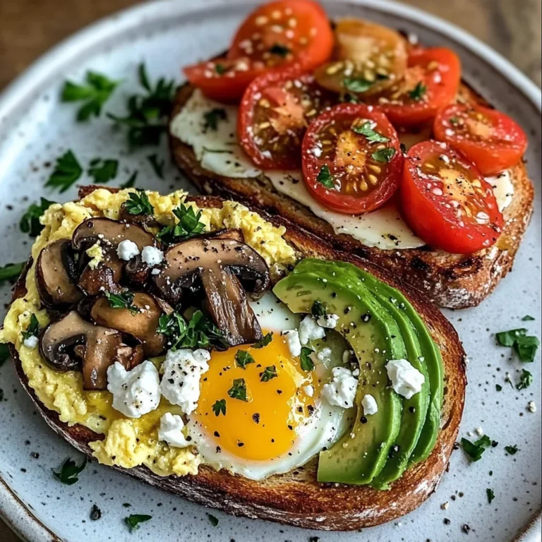 Gourmet Breakfast Toast Duo