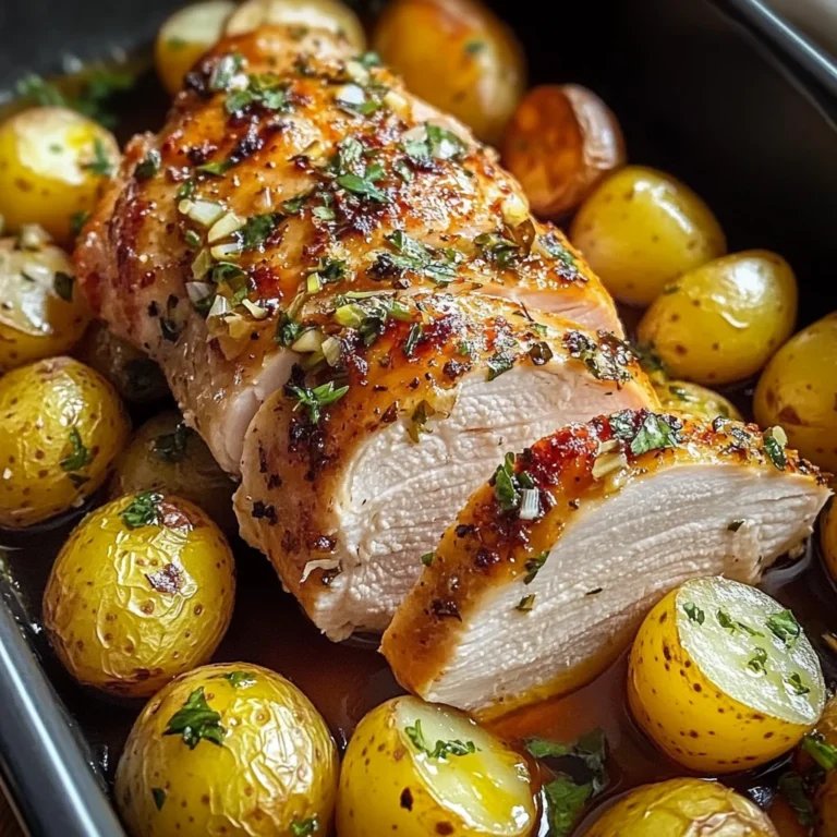 Herb-Roasted Chicken Breast with Baby Potatoes