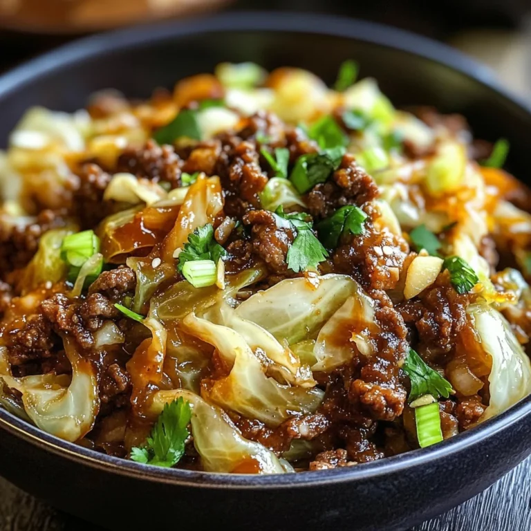 Mongolian Beef and Cabbage Bowl