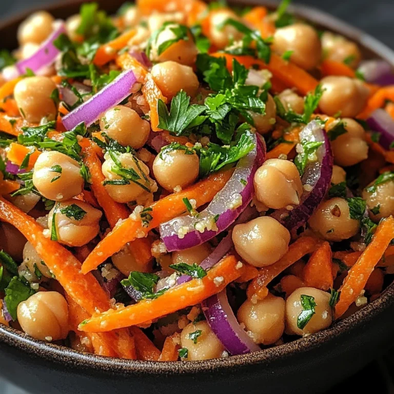 Moroccan Carrot and Chickpea Salad