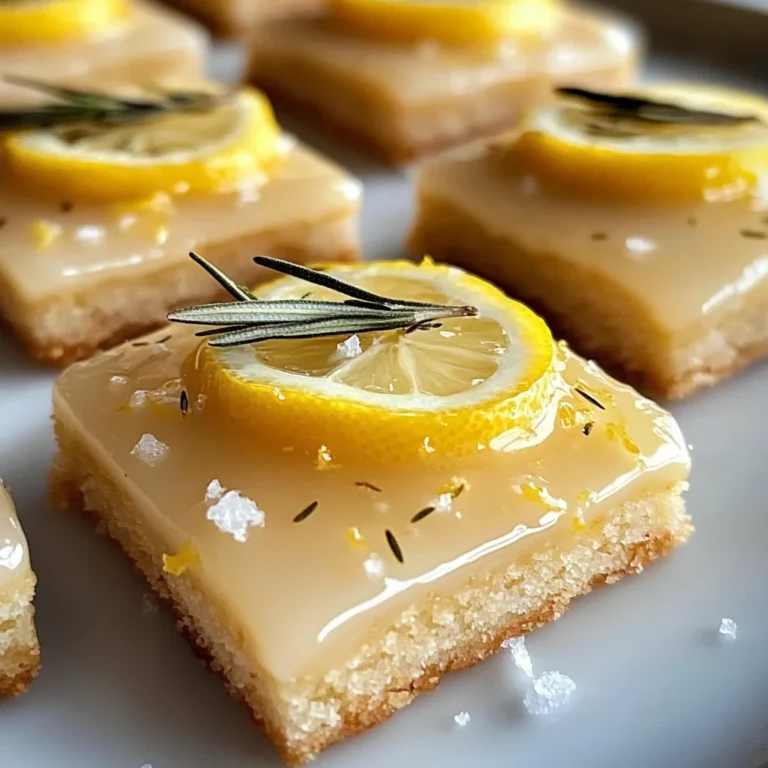 Rosemary-Lemon Shortbread with Salted Glaze