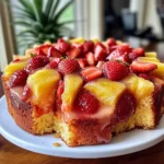 Strawberry Pineapple Pound Cake