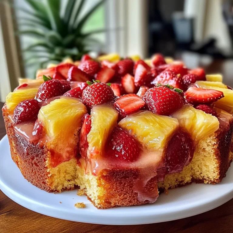 Strawberry Pineapple Pound Cake