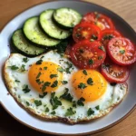 Sunny Egg & Veggie Plate with Cheese & Herbs